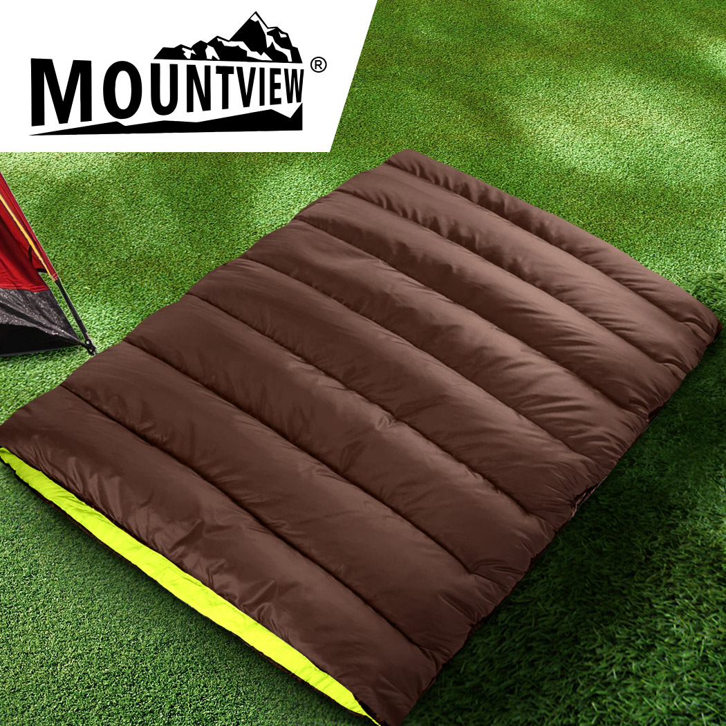 Mountview Double Sleeping Bag Bags Outdoor Camping Hiking Thermal -10℃ Tent Sack