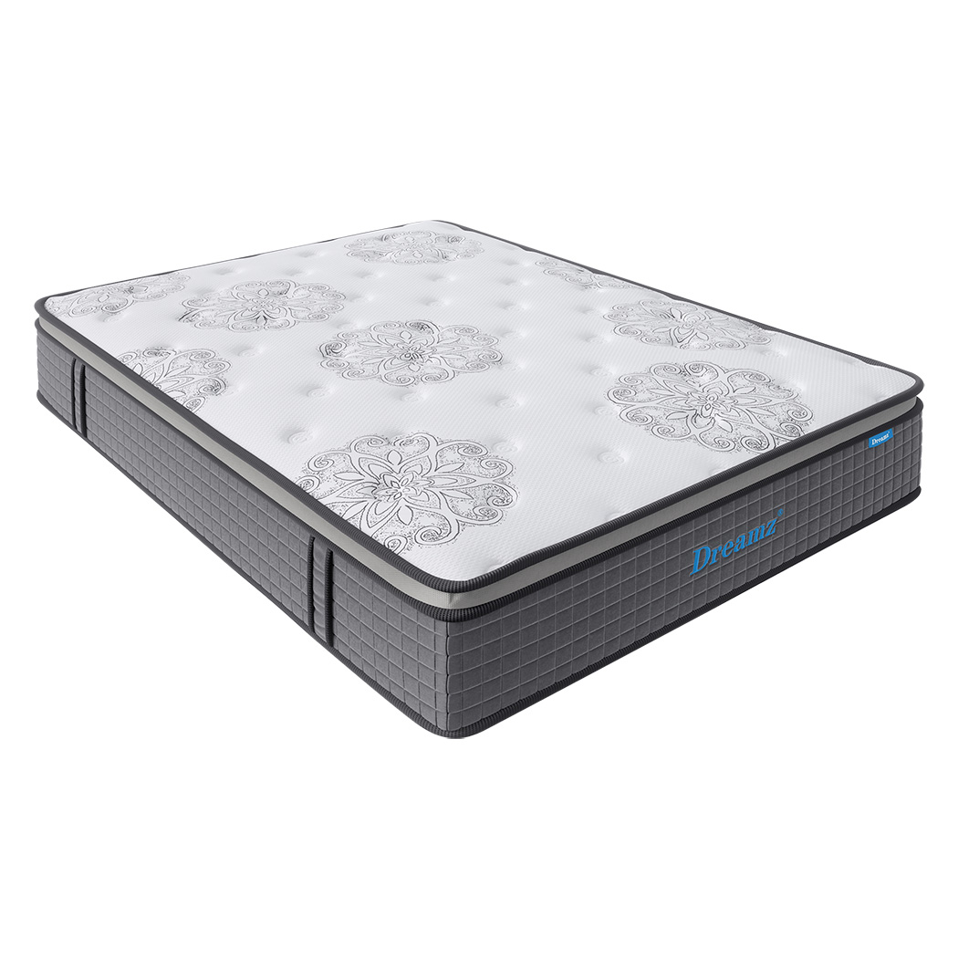 Dreamz Mattress Queen Double King Single Pocket Spring Firm Foam Euro Top Latex - Picture 60 of 417